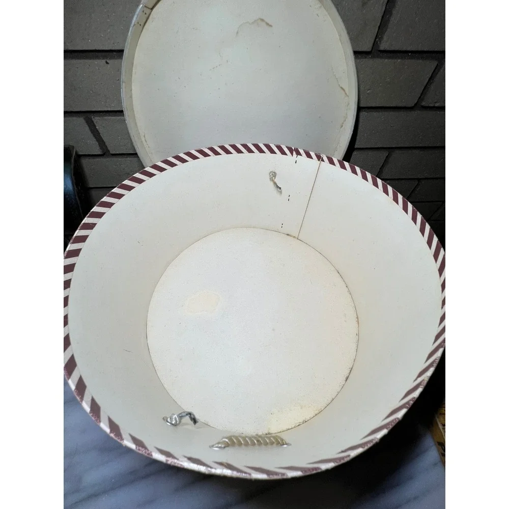Vintage Maxim Aqua Floral Pillbox Hat and Brown Felt Cloche with Ken Blair Box